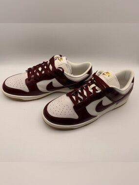Nike Dunk Low Premium White Burgundy Crush Croc FJ2260-004 Men’s 12.5 NWOB
